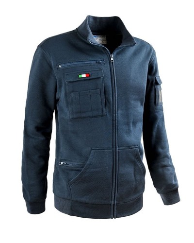 SOTTOZERO- FELPE - Felpa RAIL full zip, BLU NAVY