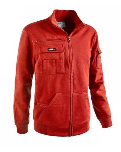 SOTTOZERO- FELPE - Felpa RAIL full zip, ROSSO