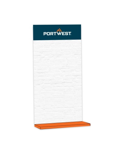 Portwest - Espositore a parete L 1.2m x H2.4m