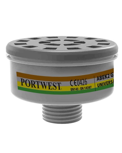 Portwest - Filtro Gas ABEK2 Filettatura Universale 