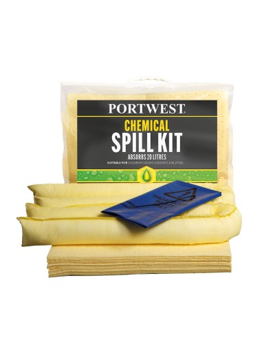 Portwest - Kit assorbente per prodotti chimici 20 Litri