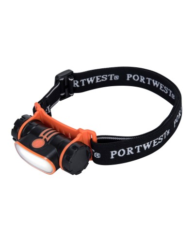 Portwest - Lampada frontale LED ricaricabile USB