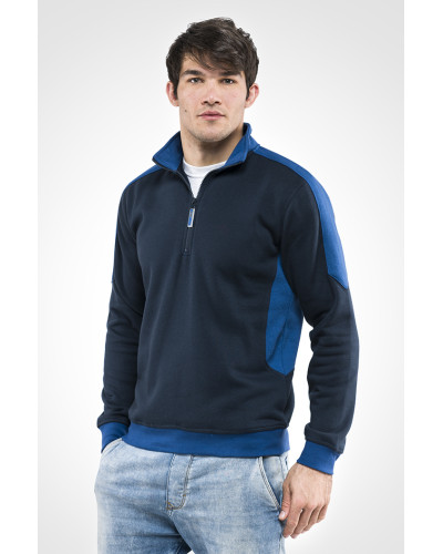 FELPA - mezza zip patch