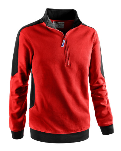 FELPA - mezza zip patch