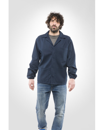 GIACCA - cot.massaua blu c/elastico