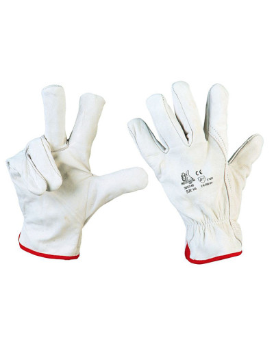 GUANTO FIORE BIANCO FELPATO SUPER