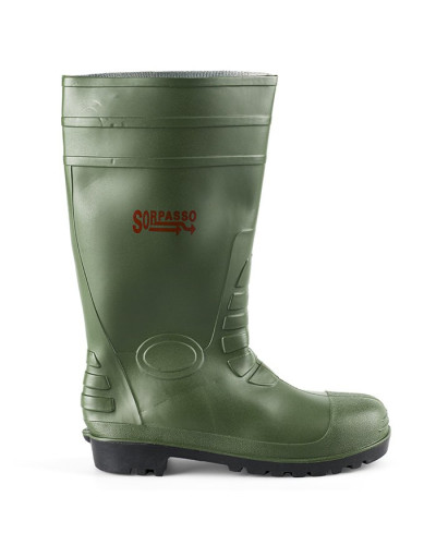 STIVALE PVC VERDE S5 PUNTA+LAMINA