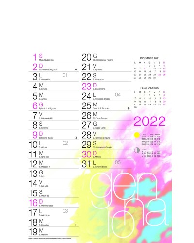 IT21-OL2280   DESIGN  Calendario Olandese